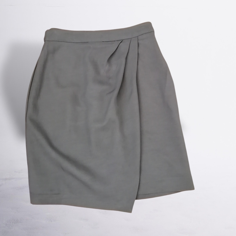 Massimo Dutti Pencil Skirt Light green
